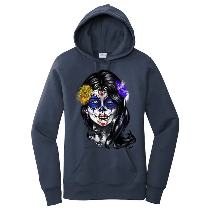 Sugar Face Front Women's Pullover Hoodie