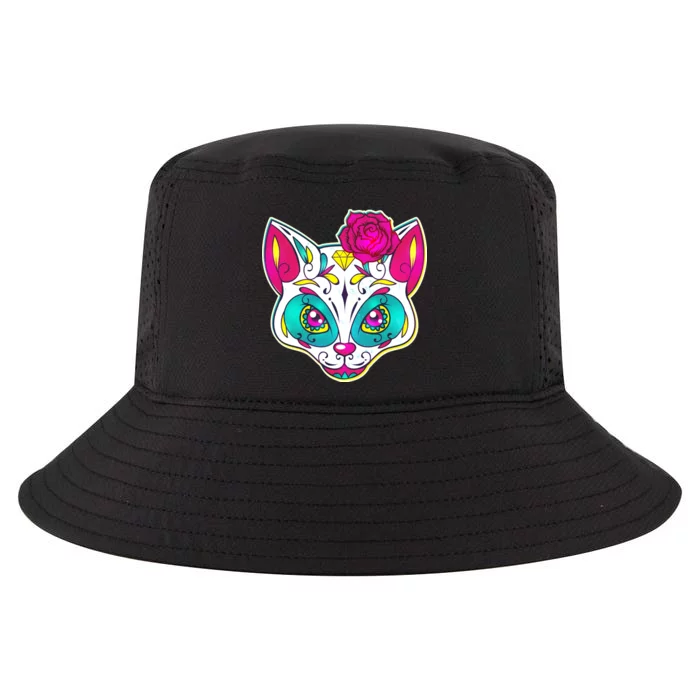 Sugar Skull Cat Cool Comfort Performance Bucket Hat