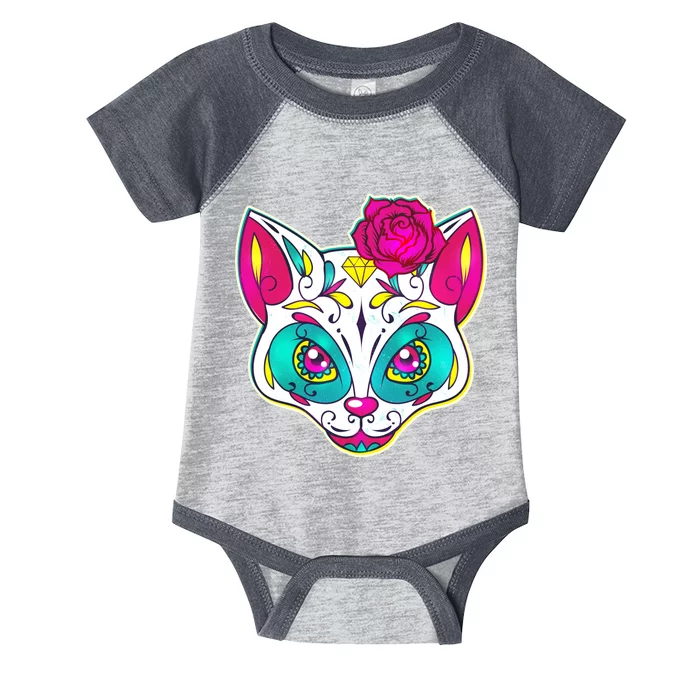 Sugar Skull Cat Infant Baby Jersey Bodysuit