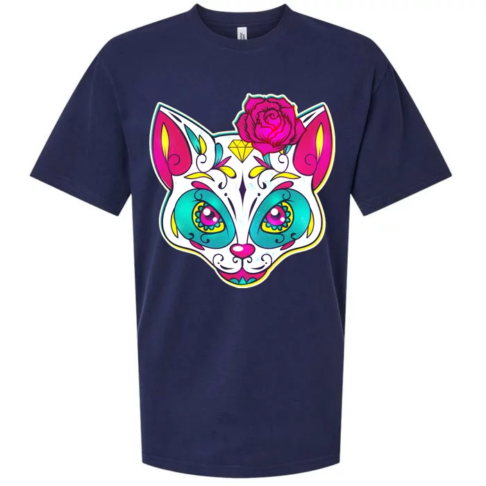 Sugar Skull Cat Sueded Cloud Jersey T-Shirt