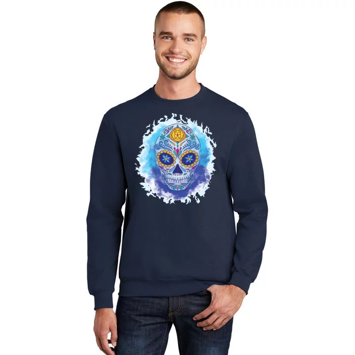 Sugar Skull Watercolor Sweatshirt