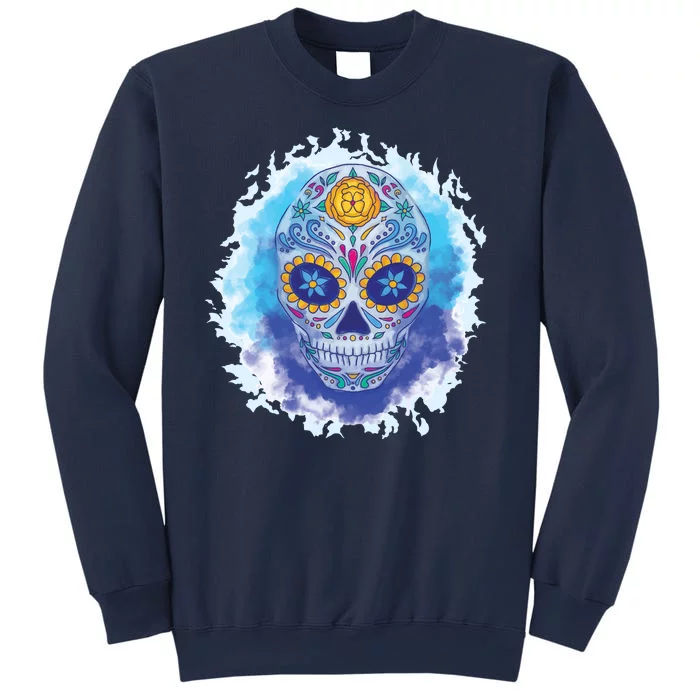 Sugar Skull Watercolor Sweatshirt