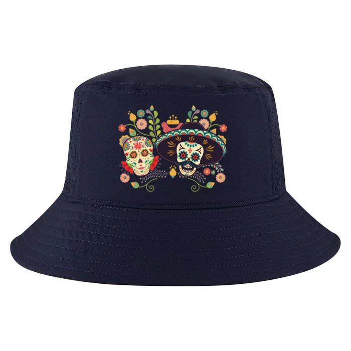 Sugar Skulls Day of the Dead Cool Comfort Performance Bucket Hat