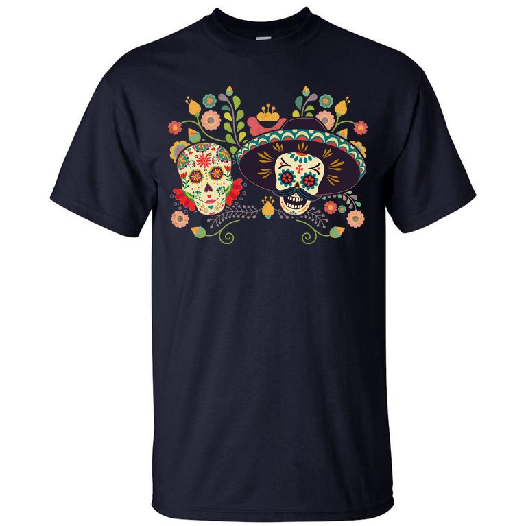 Sugar Skulls Day of the Dead Tall T-Shirt