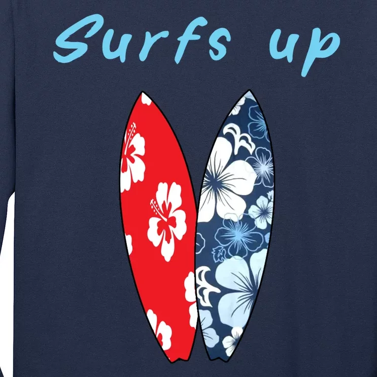 Surfs Up Hawaiian Style Long Sleeve Shirt