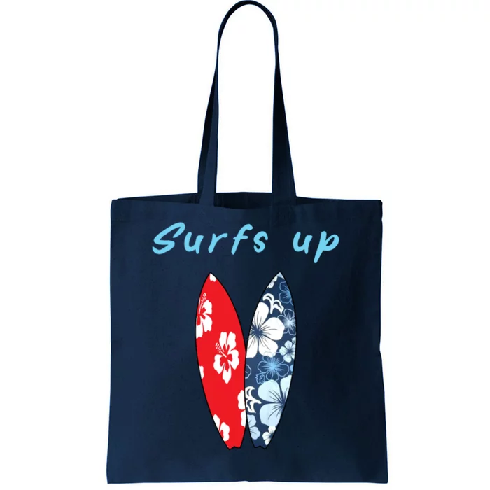 Surfs Up Hawaiian Style Tote Bag