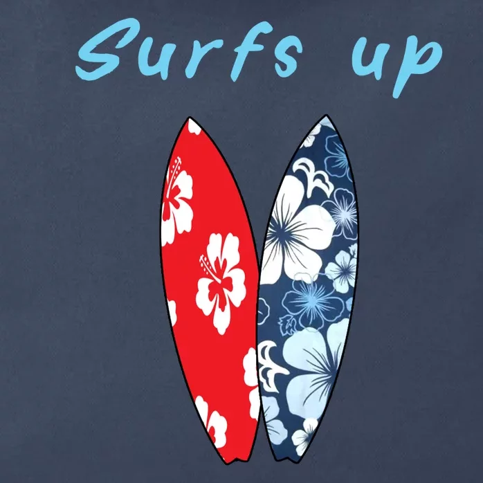 Surfs Up Hawaiian Style Zip Tote Bag