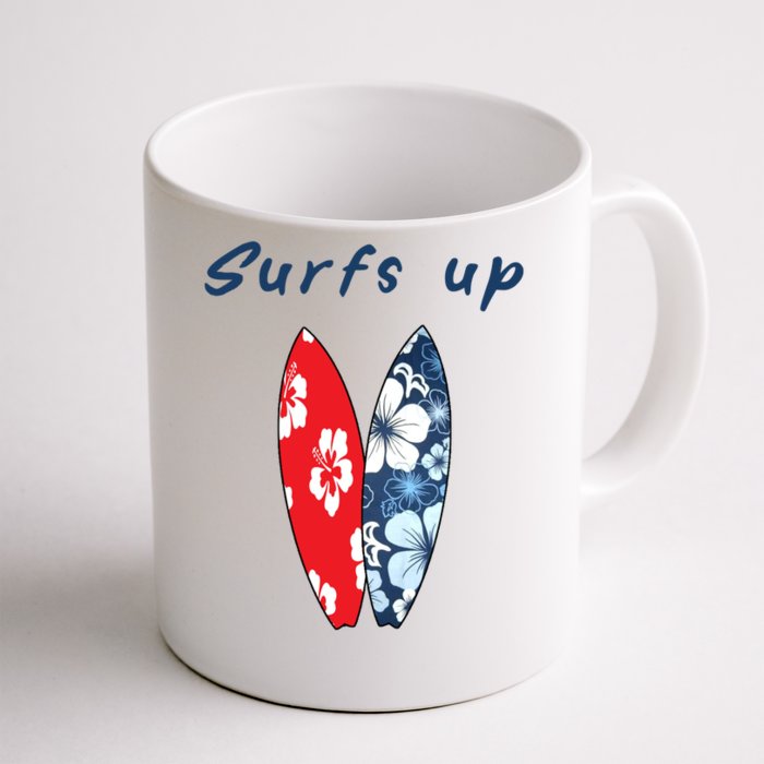 Surfs Up Hawaiian Style Front & Back Coffee Mug