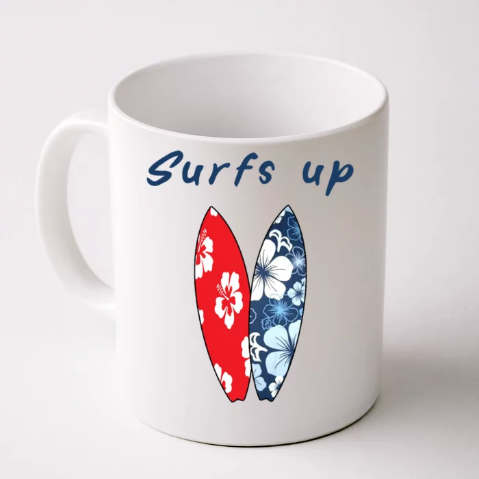 Surfs Up Hawaiian Style Front & Back Coffee Mug