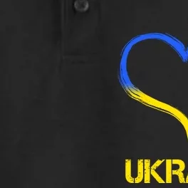 Support Ukraine Heart Doves Dry Zone Grid Performance Polo