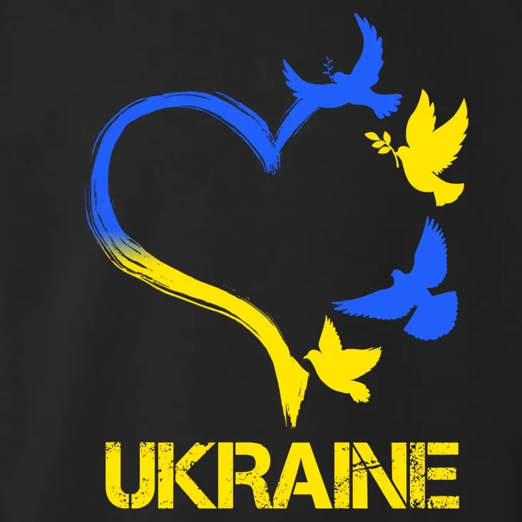 Support Ukraine Heart Doves Toddler Hoodie