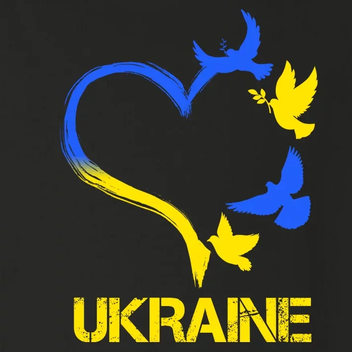 Support Ukraine Heart Doves Toddler Long Sleeve Shirt