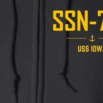 SSN797 USS Iowa Full Zip Hoodie