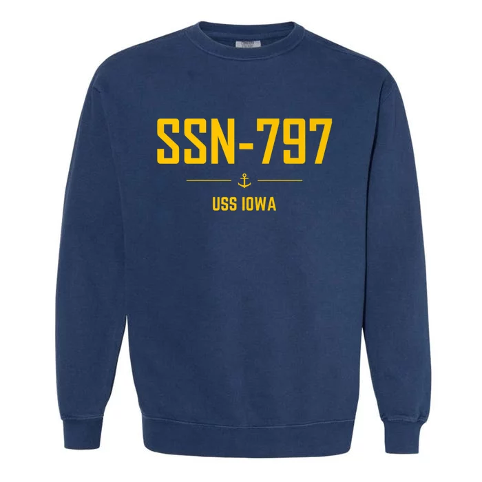 SSN797 USS Iowa Garment-Dyed Sweatshirt