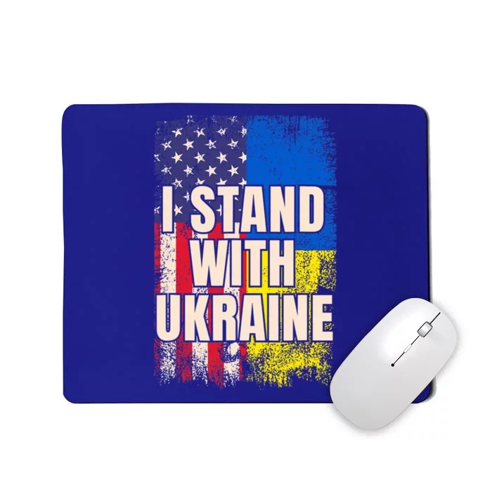 Support Ukraine I Stand With Ukraine Ukrainian Flag Cute Gift Mousepad