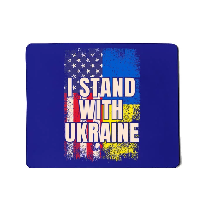 Support Ukraine I Stand With Ukraine Ukrainian Flag Cute Gift Mousepad