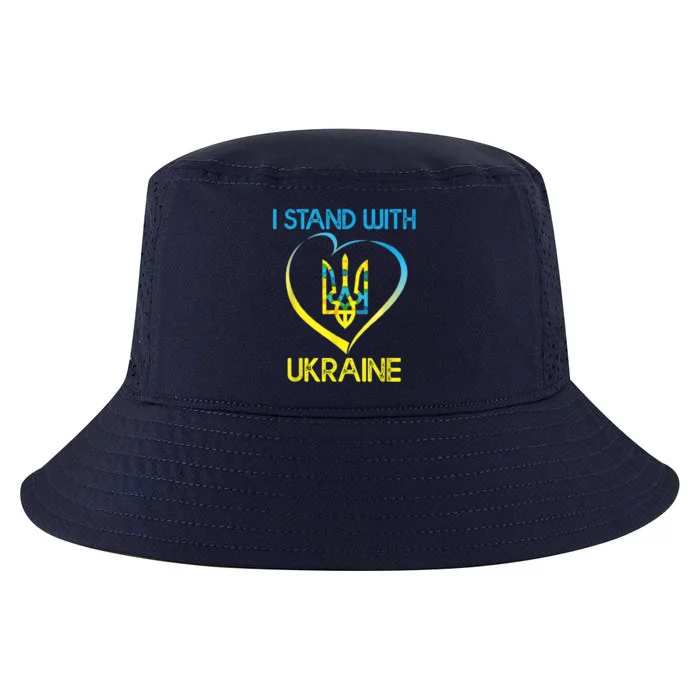 Support Ukraine I Stand With Ukraine Ukrainian Flag Gift Cool Comfort Performance Bucket Hat