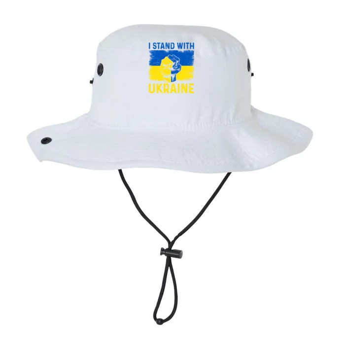 Support Ukraine I Stand With Ukraine Ukrainian Flag Meaningful Gift Legacy Cool Fit Booney Bucket Hat