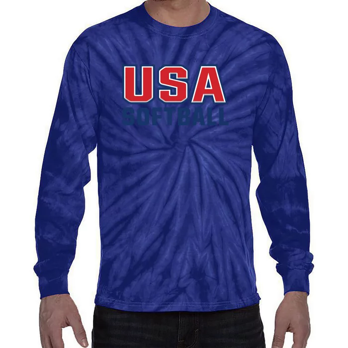 Softball USA I Love Softball Tie-Dye Long Sleeve Shirt