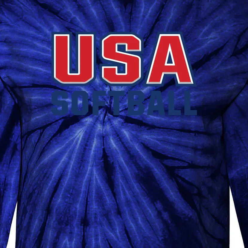 Softball USA I Love Softball Tie-Dye Long Sleeve Shirt