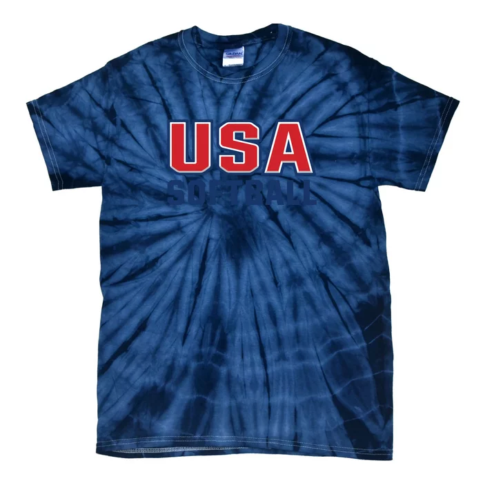 Softball USA I Love Softball Tie-Dye T-Shirt