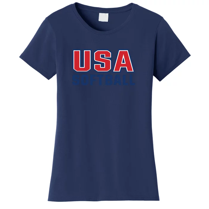 Softball USA I Love Softball Women's T-Shirt