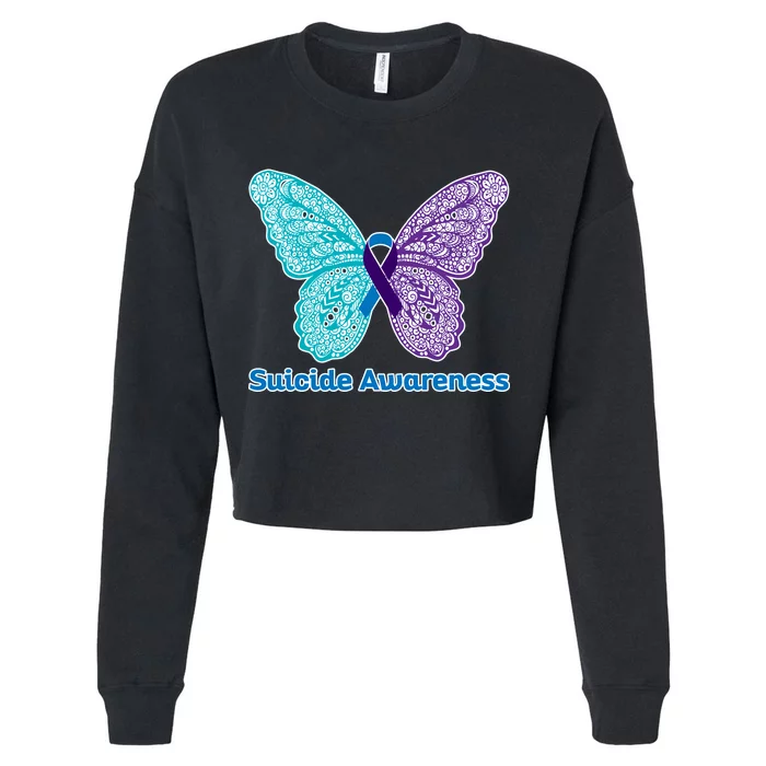 Suicide Awareness Cropped Pullover Crew