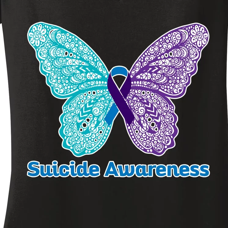 Suicide Awareness Women's V-Neck T-Shirt