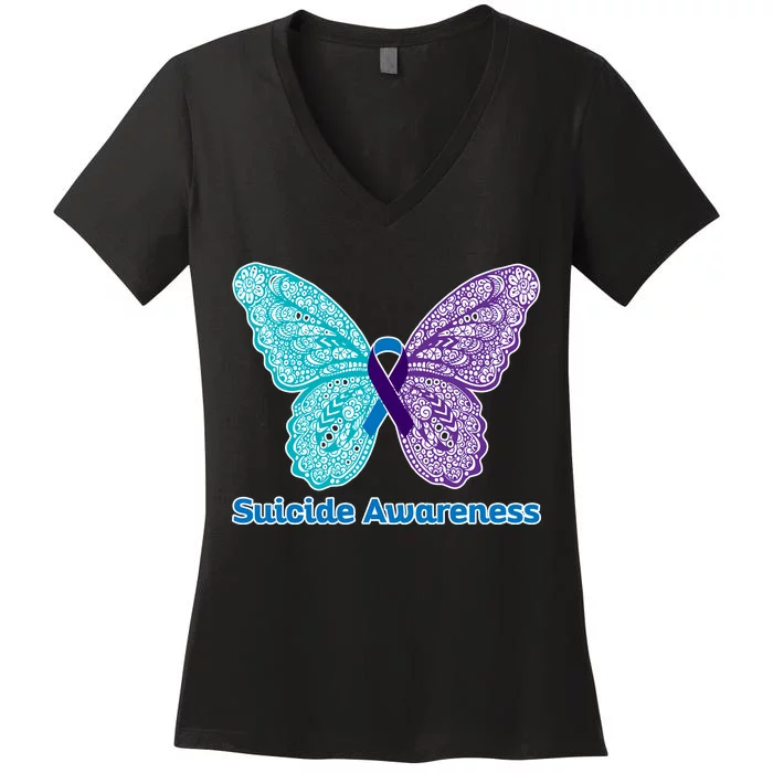 Suicide Awareness Women's V-Neck T-Shirt