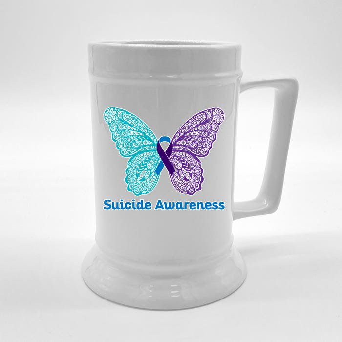 Suicide Awareness Front & Back Beer Stein