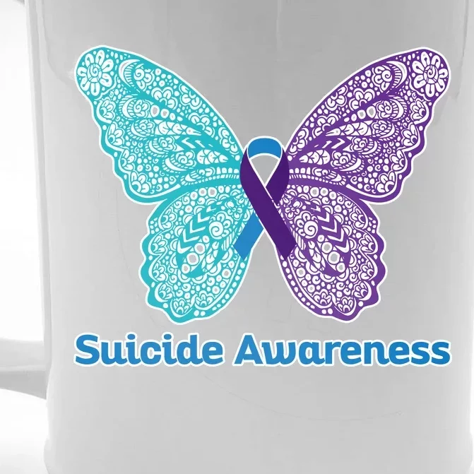 Suicide Awareness Front & Back Beer Stein