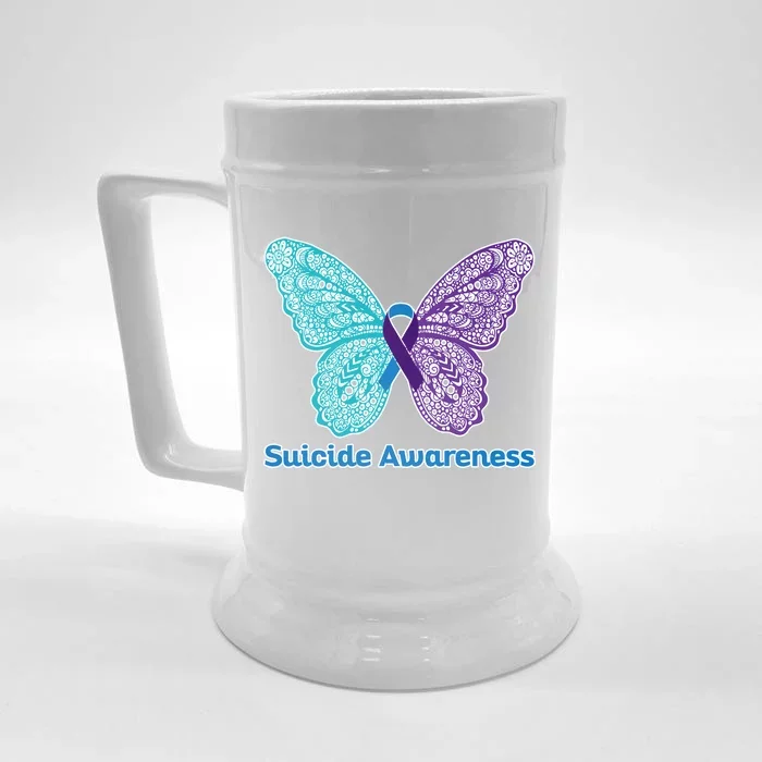 Suicide Awareness Front & Back Beer Stein