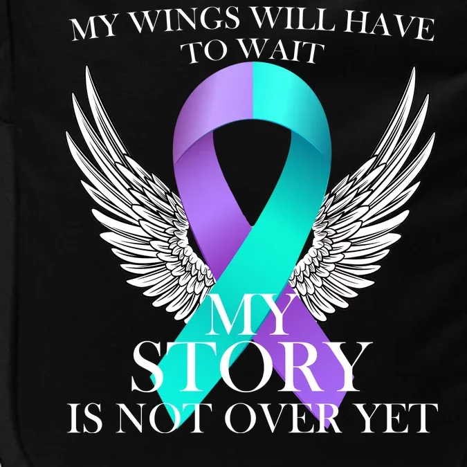 Suicide Prevention Angel Wings Ribbon Impact Tech Backpack