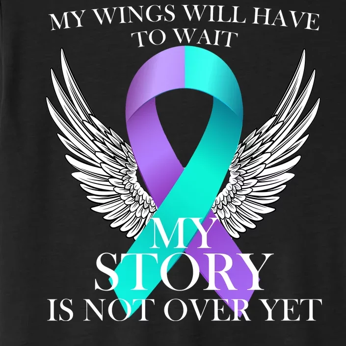 Suicide Prevention Angel Wings Ribbon ChromaSoft Performance T-Shirt