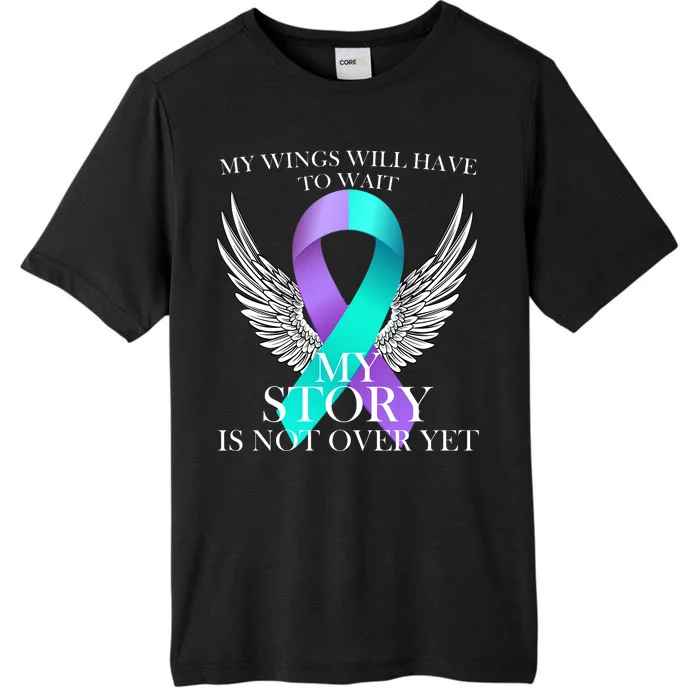 Suicide Prevention Angel Wings Ribbon ChromaSoft Performance T-Shirt