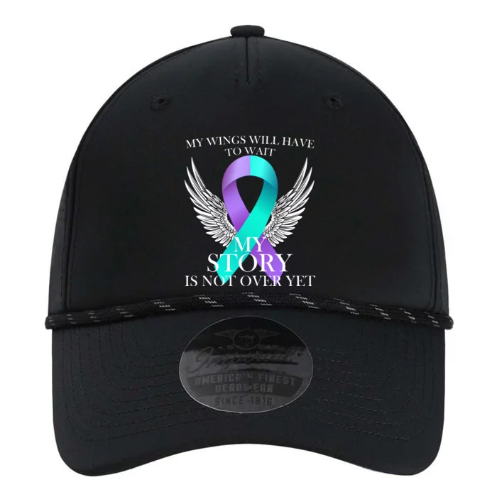 Suicide Prevention Angel Wings Ribbon Performance The Dyno Cap