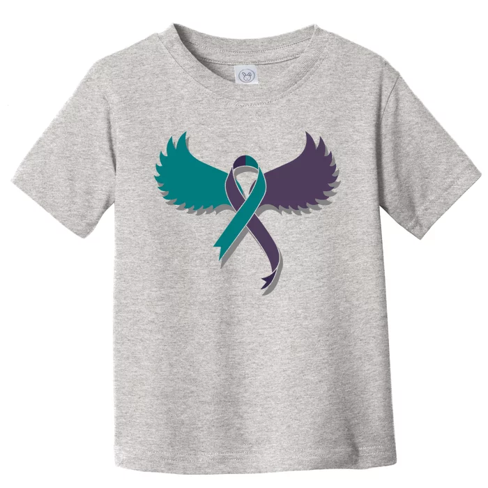 Suicide Prevention Angle Wings Awareness Ribbon Toddler T-Shirt