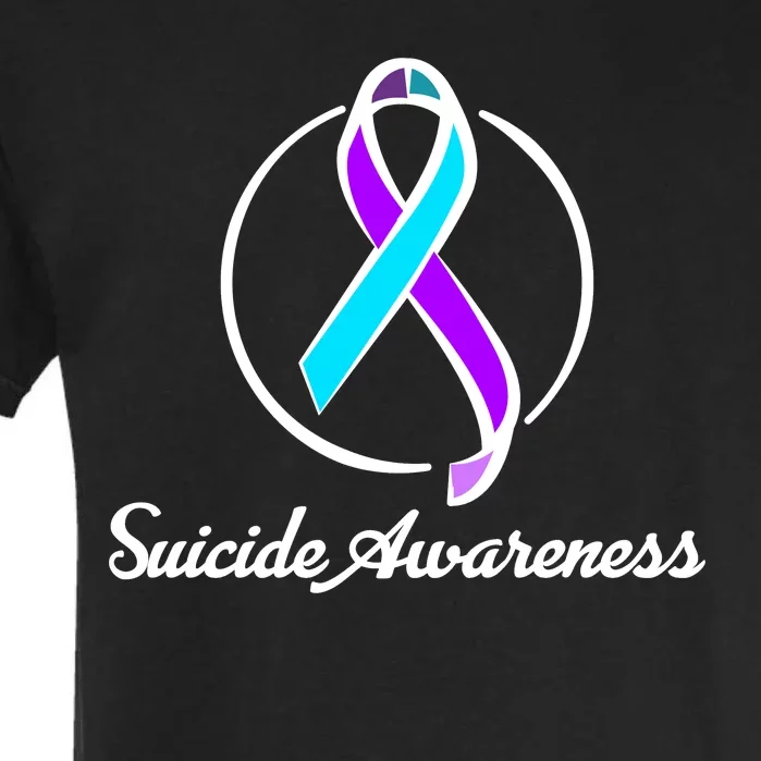 Suicide Prevention Awareness Ribbon Garment-Dyed Heavyweight T-Shirt