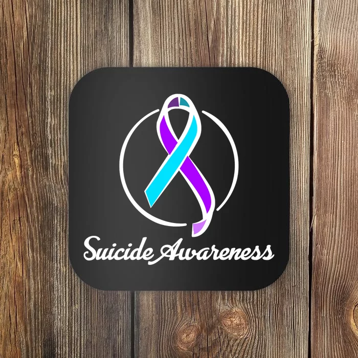 Suicide Prevention Awareness Ribbon Coaster