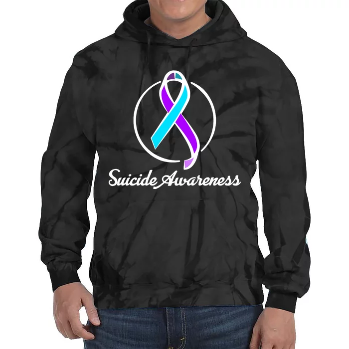 Suicide Prevention Awareness Ribbon Tie Dye Hoodie