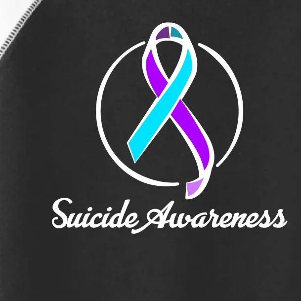 Suicide Prevention Awareness Ribbon Toddler Fine Jersey T-Shirt