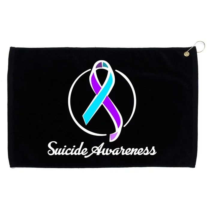 Suicide Prevention Awareness Ribbon Grommeted Golf Towel