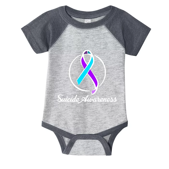 Suicide Prevention Awareness Ribbon Infant Baby Jersey Bodysuit