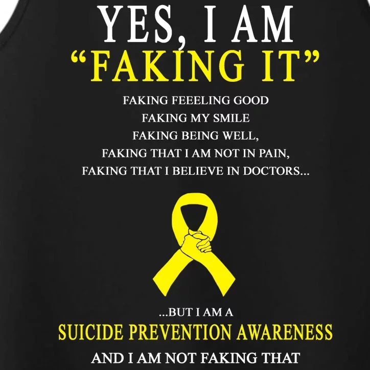 Suicide Prevention Faking It Quote Performance Tank