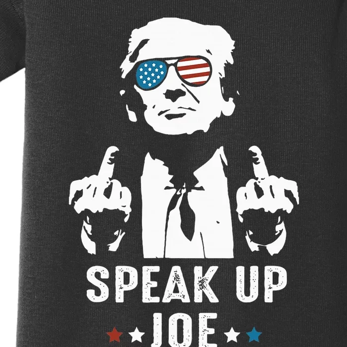 Speak Up Joe Funny Presidential Debate 2024 Baby Bodysuit