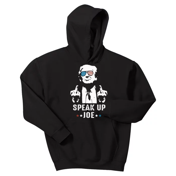 Speak Up Joe Funny Presidential Debate 2024 Kids Hoodie