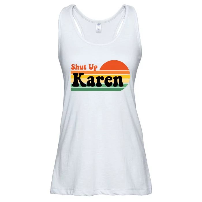 Shut Up Karen Vintage Retro Ladies Essential Flowy Tank