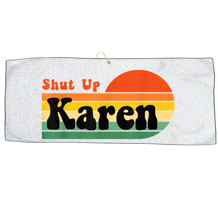 Shut Up Karen Vintage Retro Large Microfiber Waffle Golf Towel