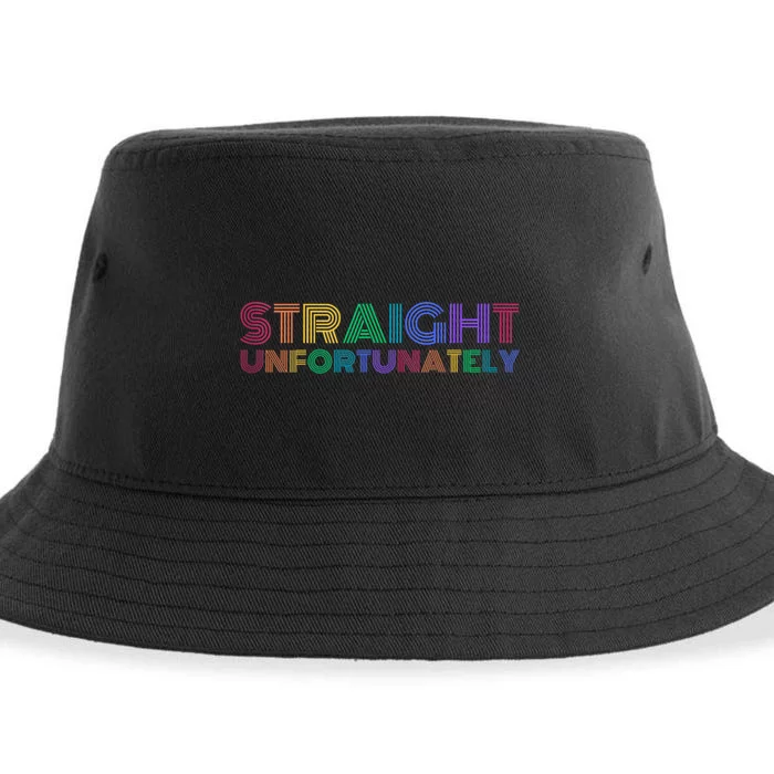 Straight Unfortunately Lgbt Pride Sustainable Bucket Hat