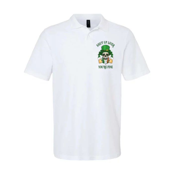 Shup Up Liver You're Fine St Patrick's Day Beer Lover Softstyle Adult Sport Polo